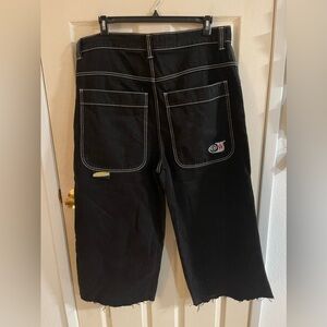 Janco Twin Cannon Wide Leg Black Jeans Men’s 36x30